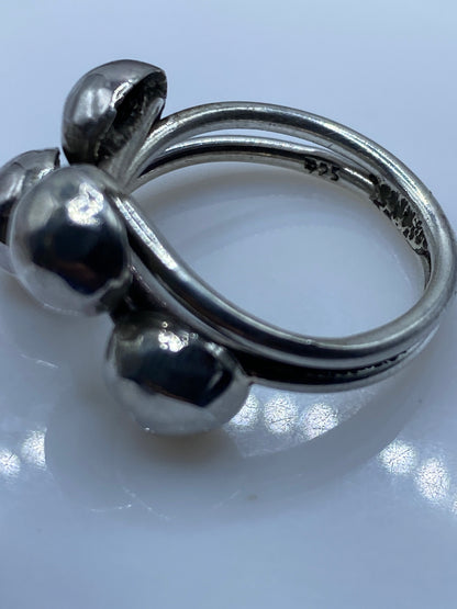 Anillo de Plata Esferas Pulidas — Minimalista Taxco — foto 5