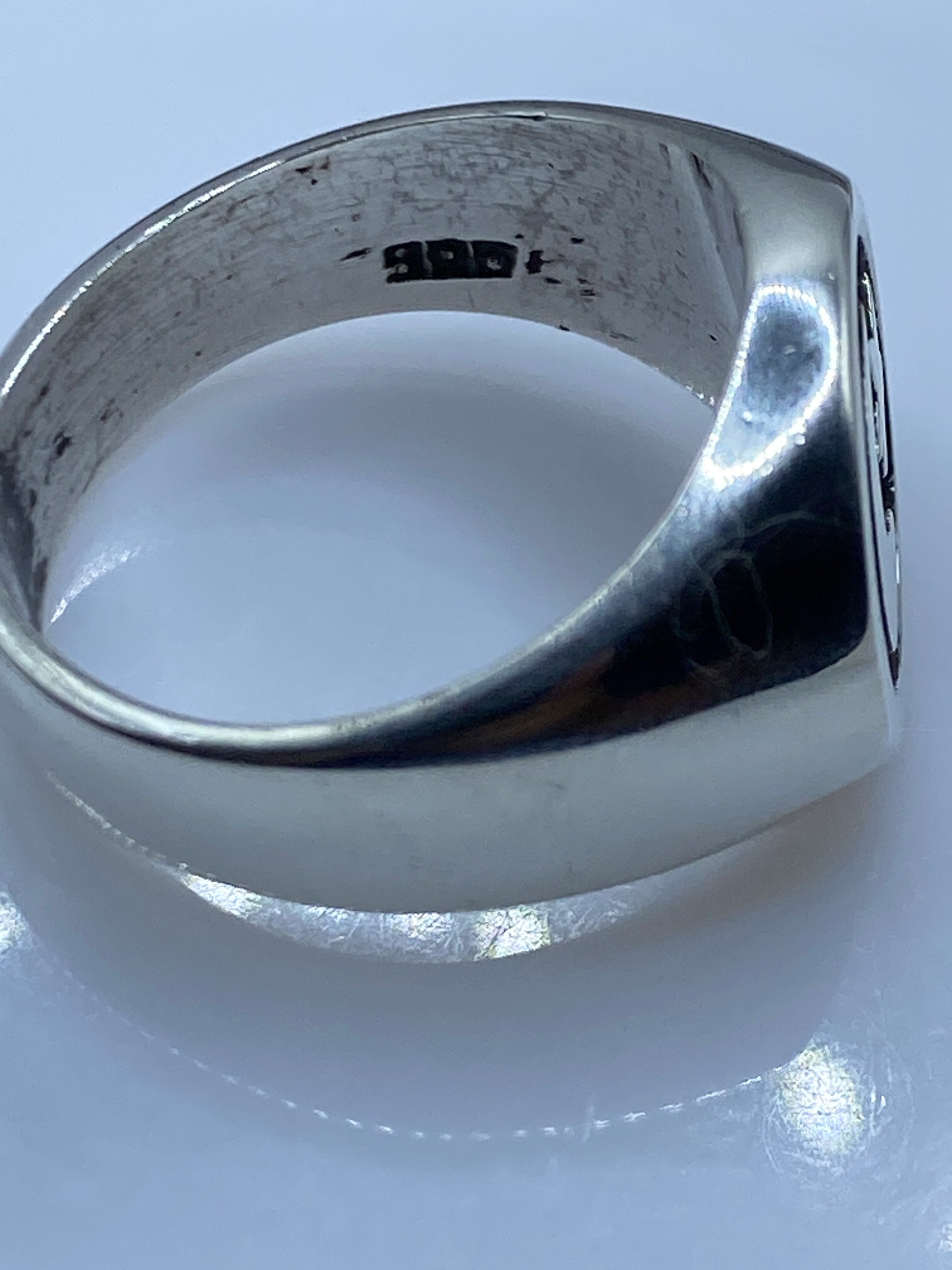 Anillo de Plata Luna y Estrella para Hombre — Sello Taxco .925 — foto 5