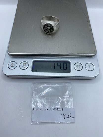 Anillo de Plata Sello Prehispánico — Taxco .925 — foto 6