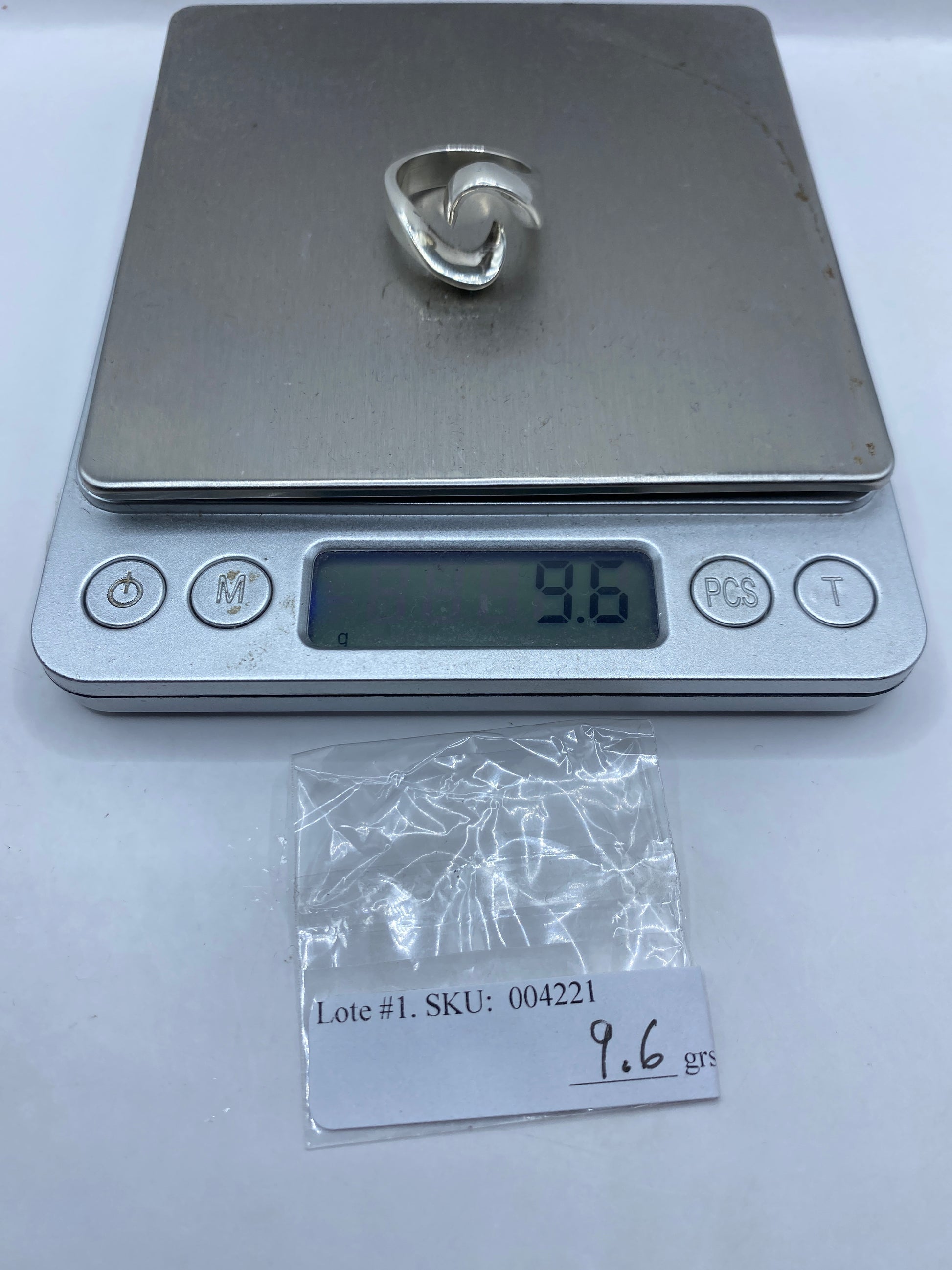 Anillo de Plata Formas Fluidas — Diseño Moderno Taxco — foto 6