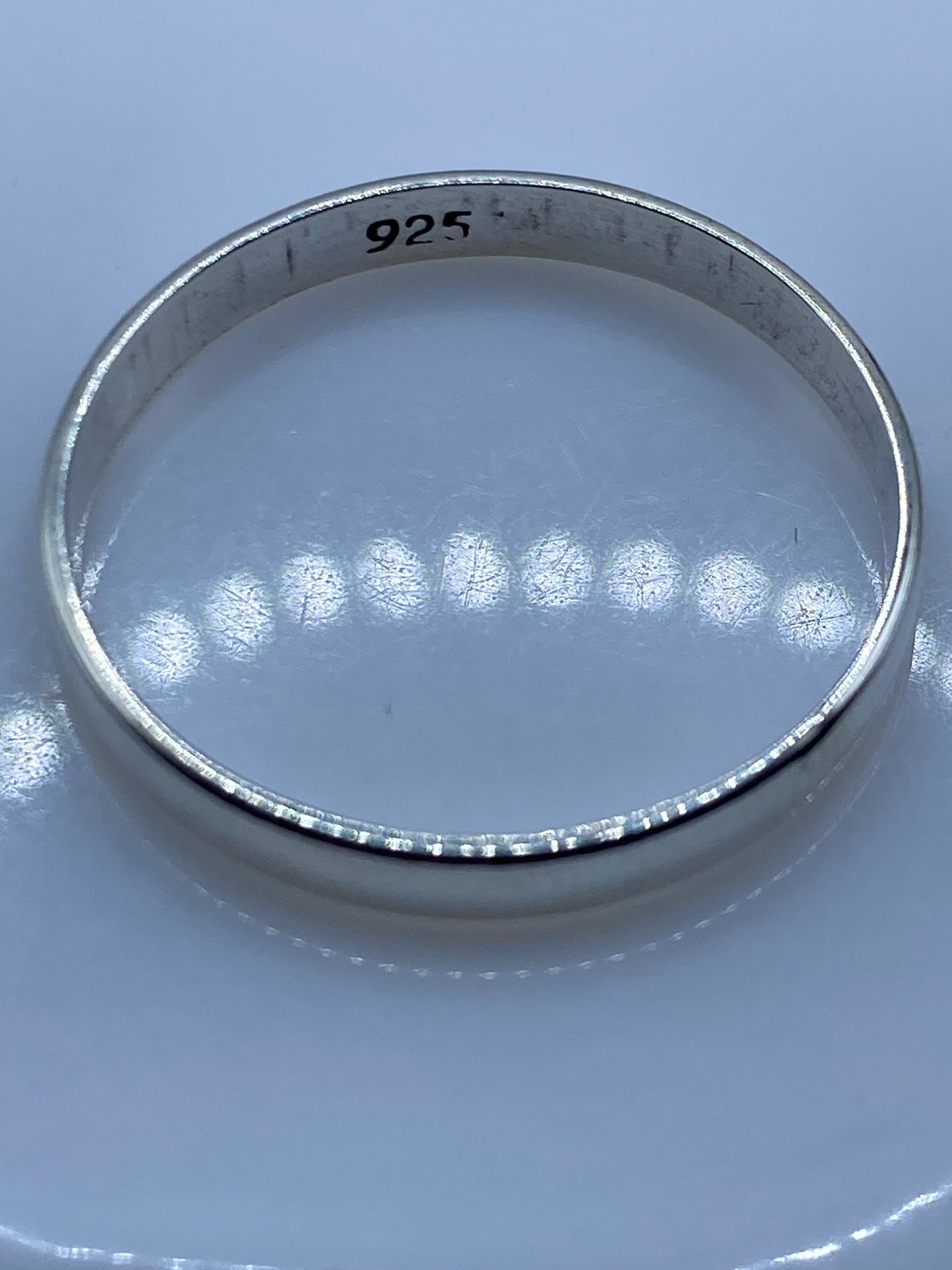 Anillo de Plata Banda Pulida Minimalista — Uso Diario — foto 5