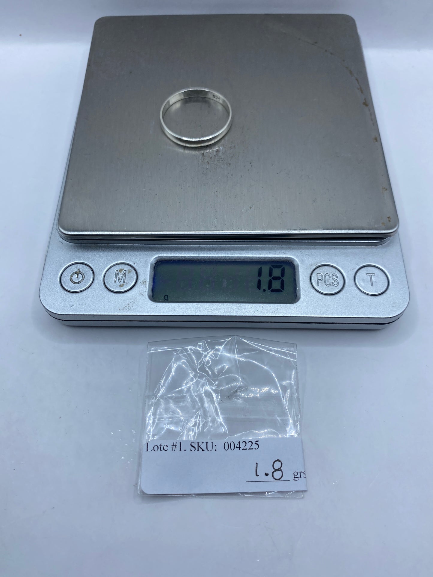 Anillo de Plata Banda Pulida Minimalista — Uso Diario — foto 6