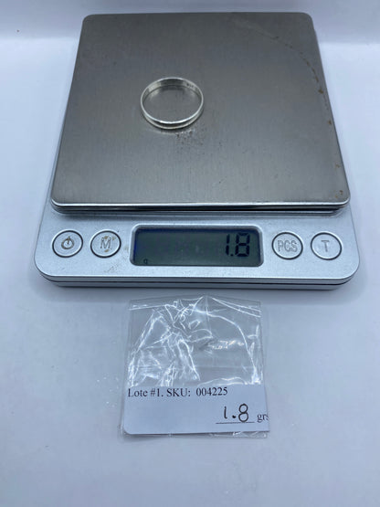 Anillo de Plata Banda Pulida Minimalista — Uso Diario — foto 6