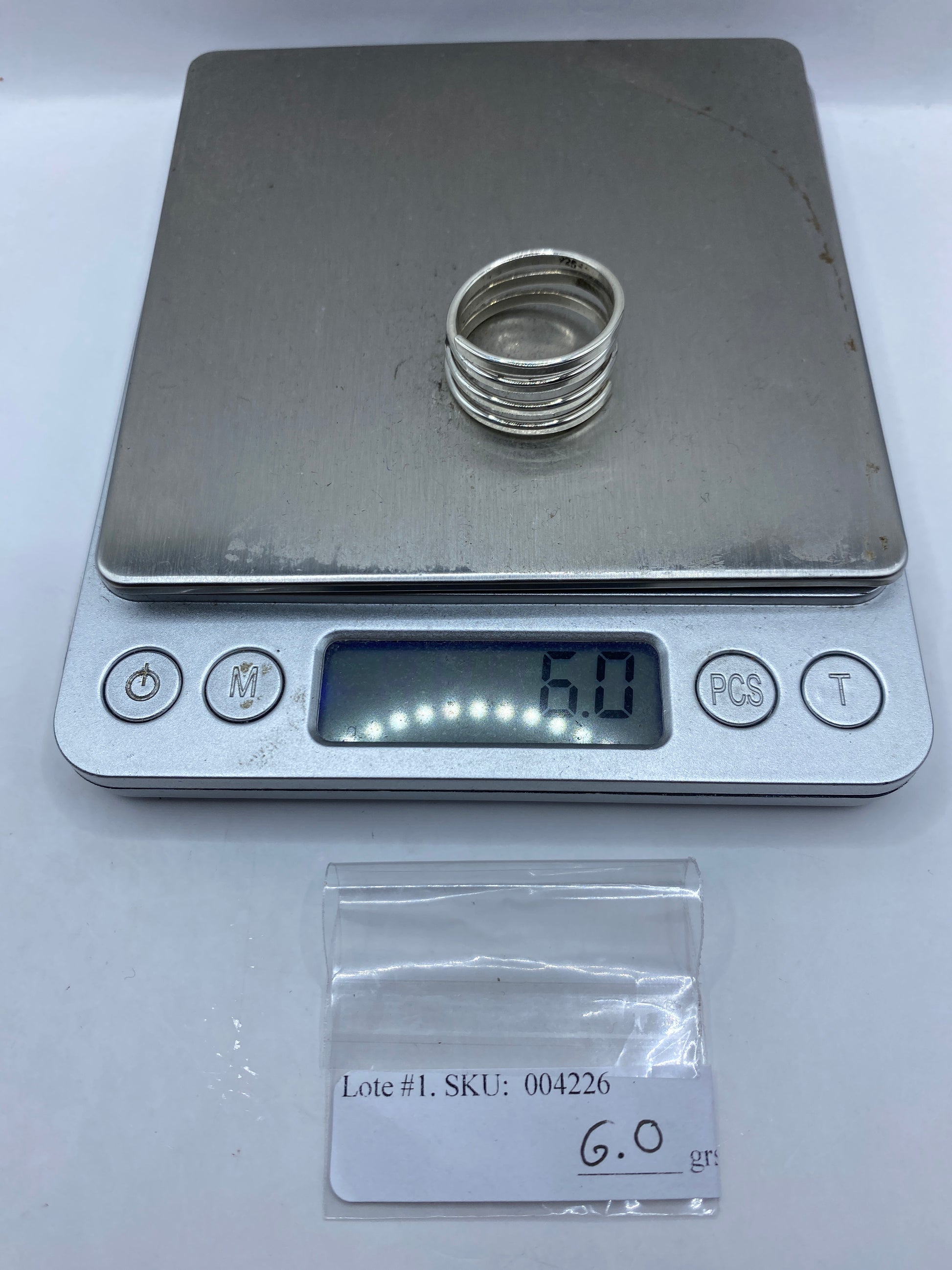 Anillo Bandas Plata .925 — Minimalista Apilable — foto 6