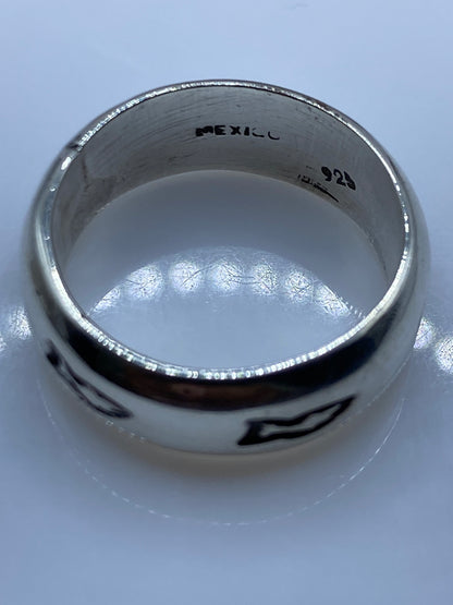 Anillo de Plata Banda Ancha con Sello — Uso Diario — foto 5
