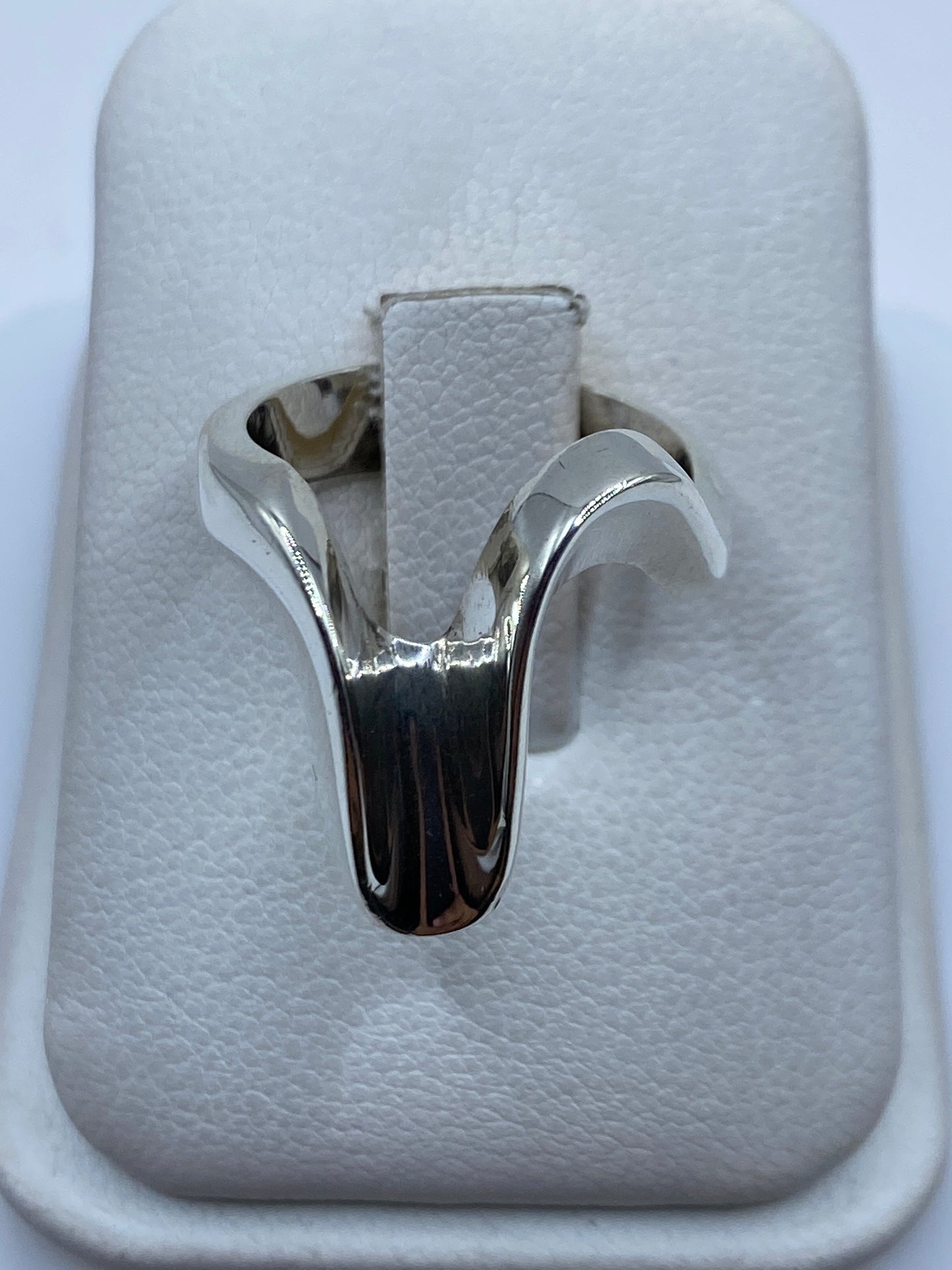 Anillo de Plata Fluido Orgánico — Elegancia Minimalista — foto 1