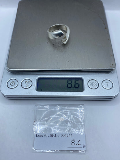 Anillo de Plata Escultural Minimalista — Uso Diario — foto 6