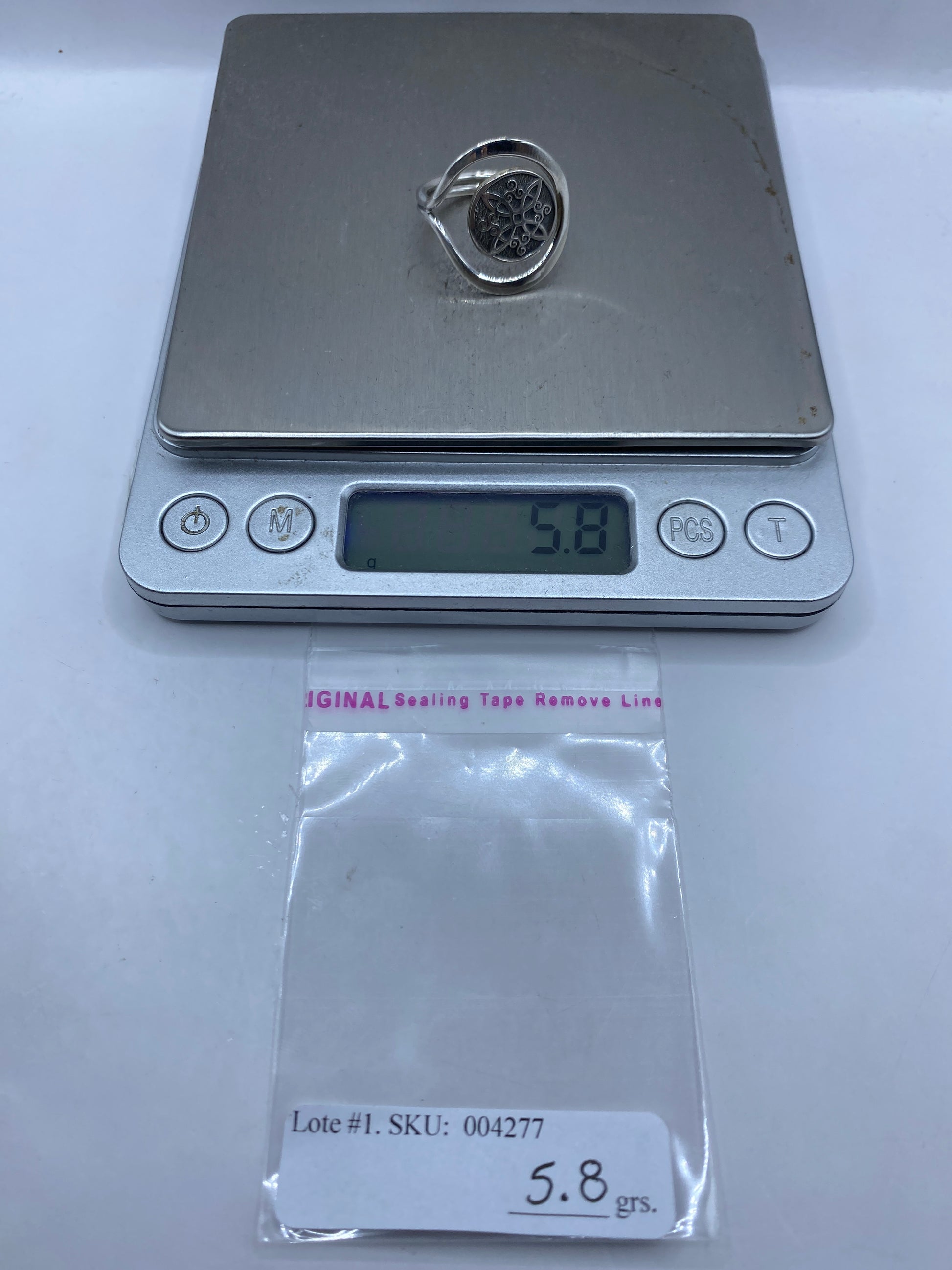 Anillo de Plata Sello Étnico Prehispánico — Taxco — foto 6