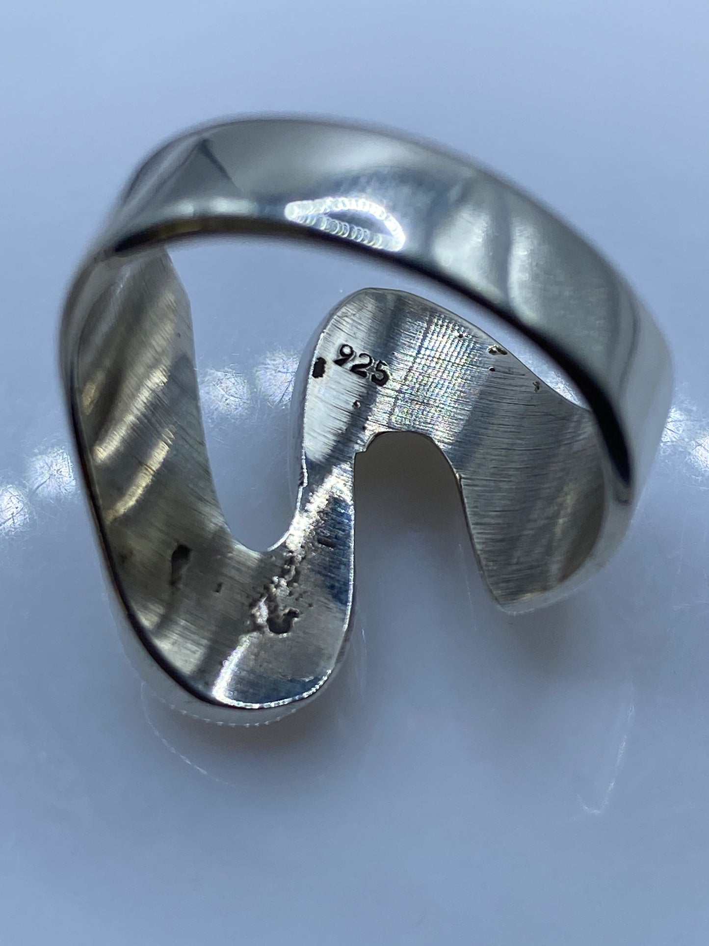 Anillo de Plata Macizo Diseño Orgánico Minimalista — foto 5