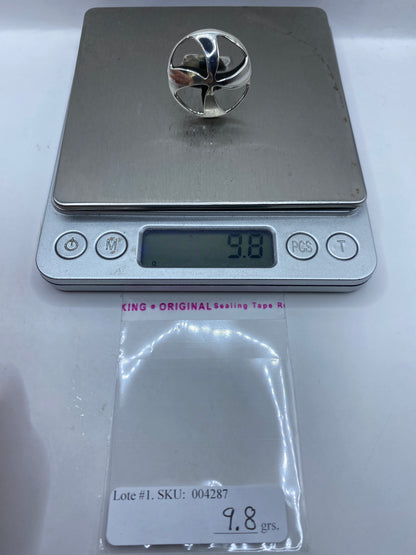 Anillo Plata Ajustable Geométrico Escultórico Taxco — foto 6