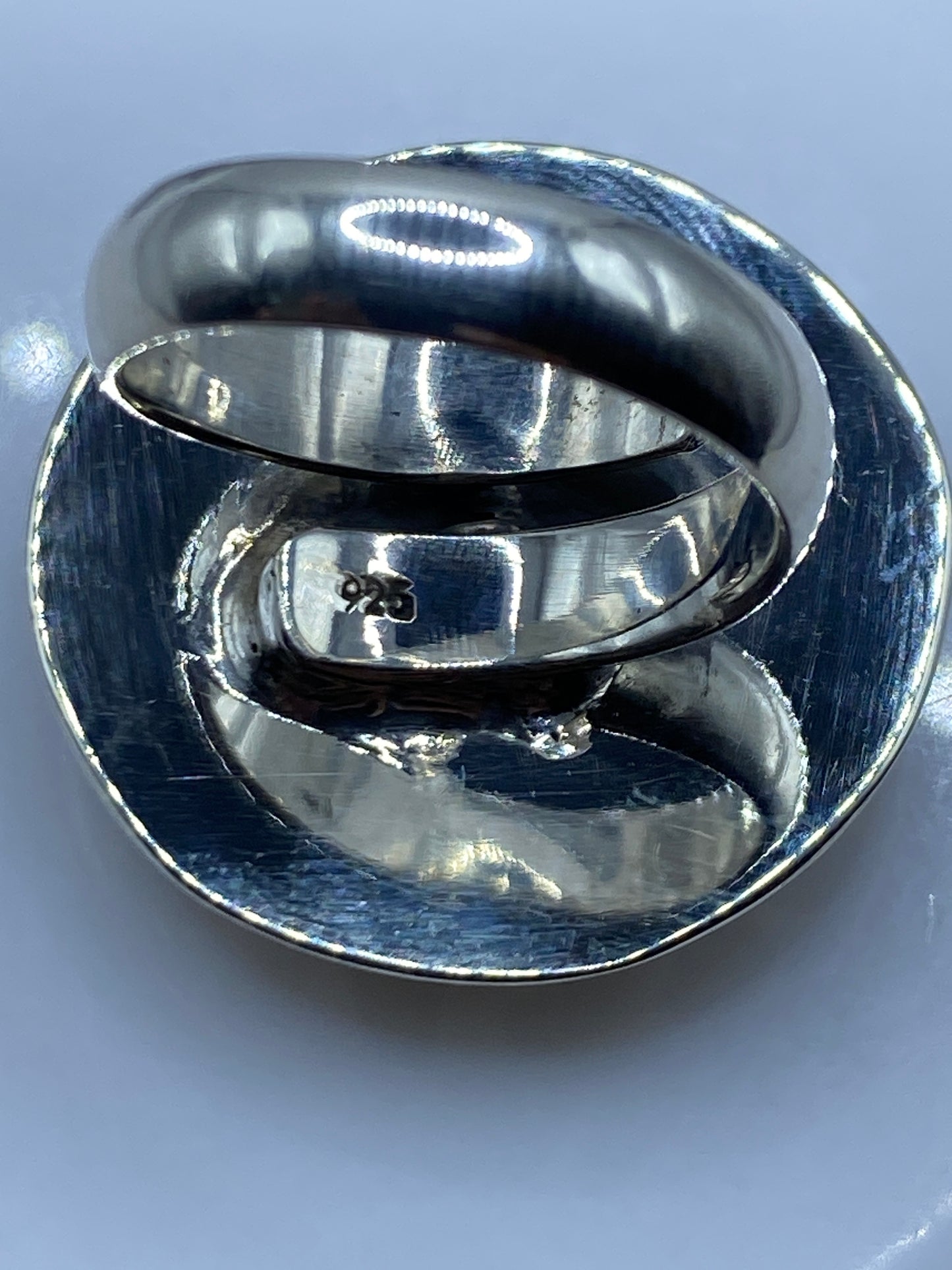 Anillo Plata Calado Ajustable — Diseño Étnico — foto 5