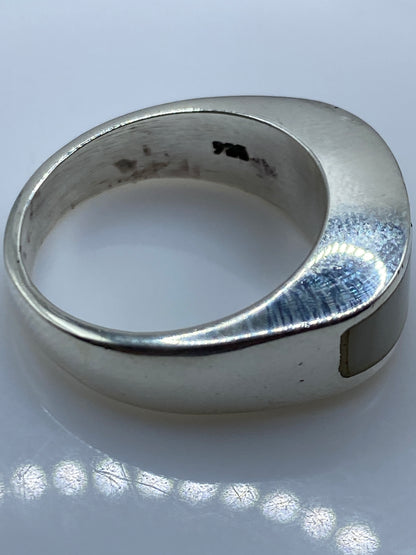 Anillo de Plata con Perla — Engaste a Mano Taxco .925 — foto 5