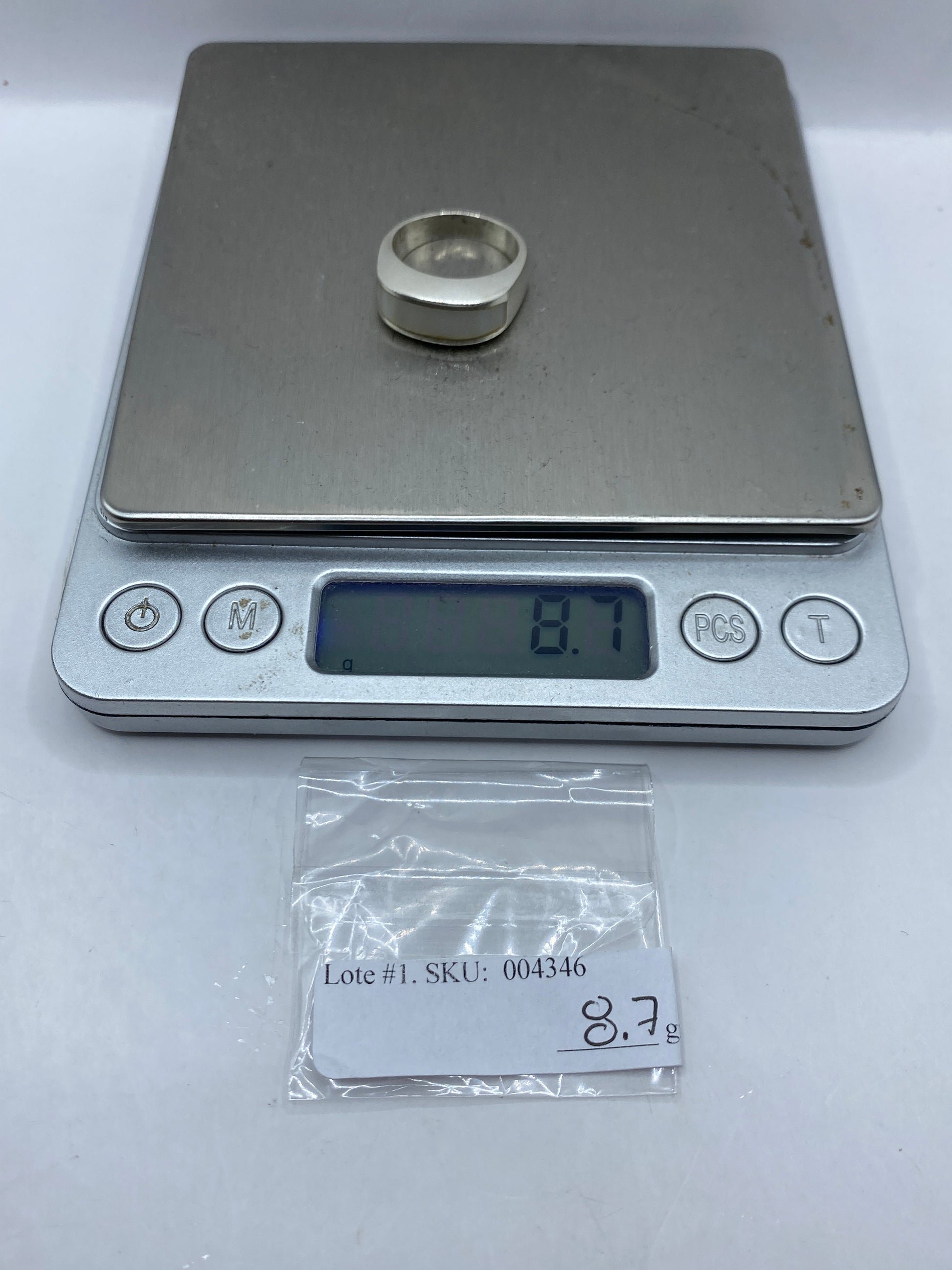Anillo de Plata con Perla — Engaste a Mano Taxco .925 — foto 6