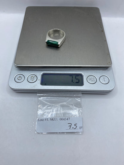 Anillo de Plata con Malaquita Verde — Taxco .925 — foto 6