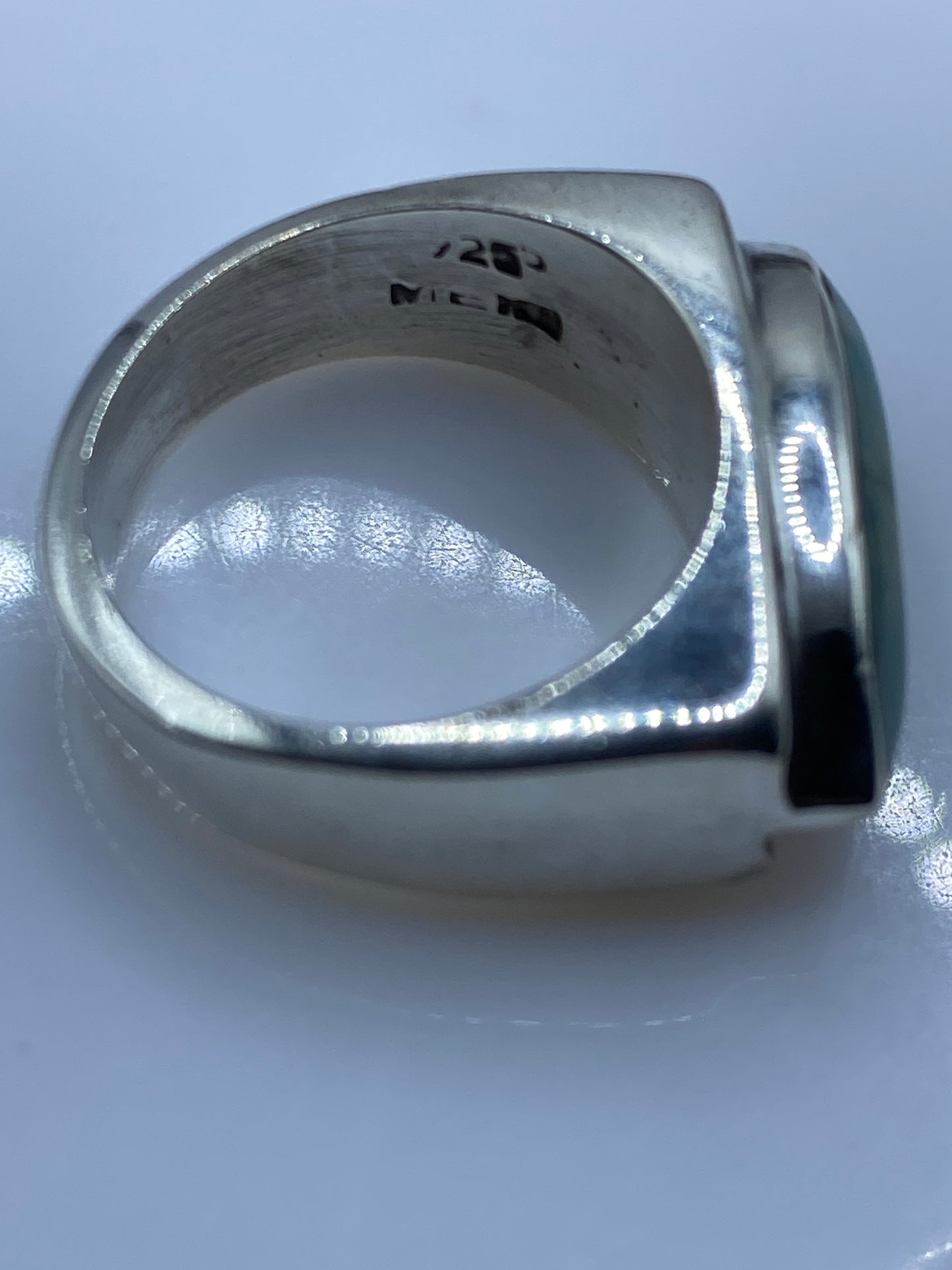 Anillo de Plata con Piedra Azul Cielo — Taxco .925 — foto 5