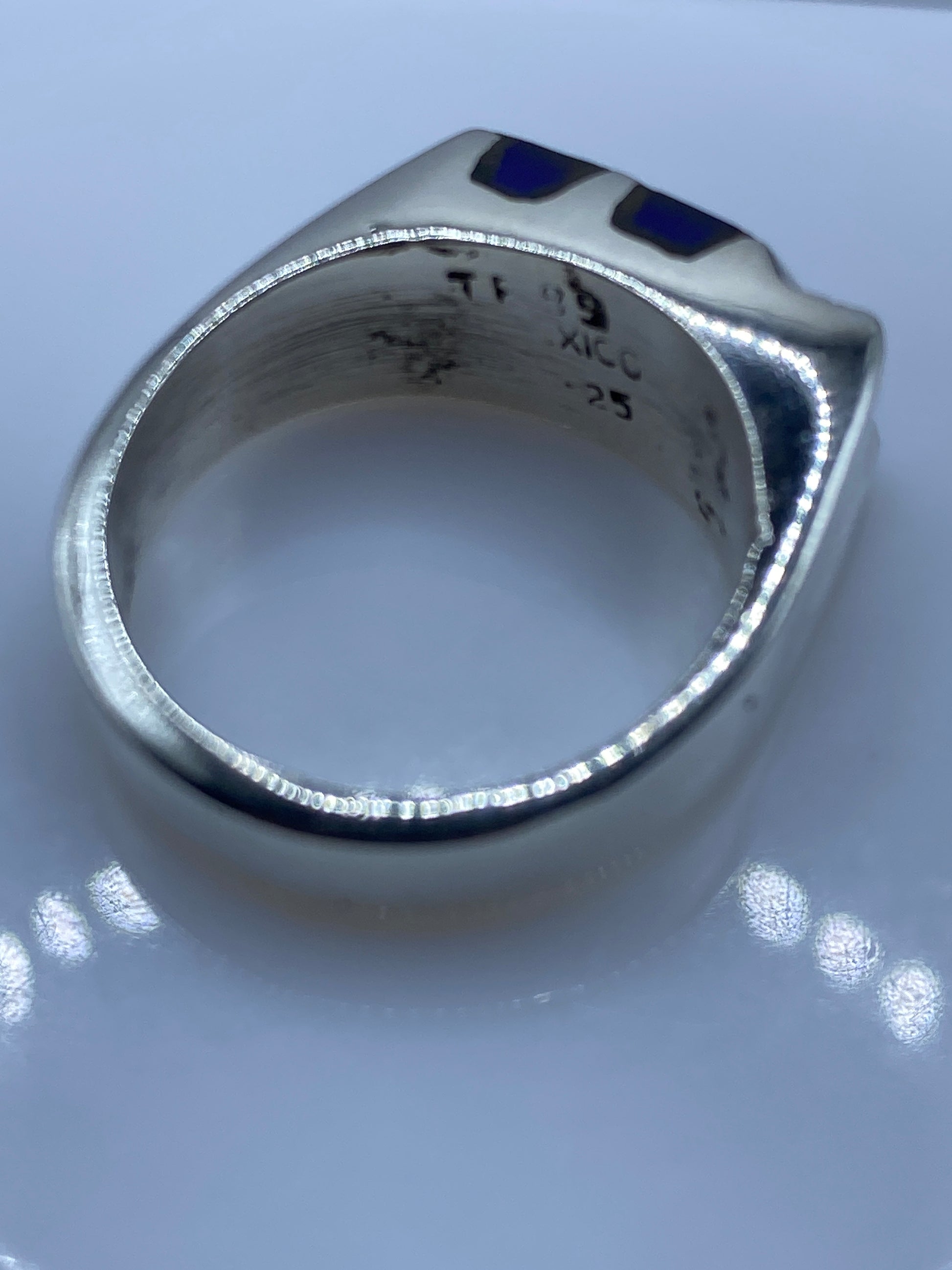 Anillo de Plata con Piedra Azul — Taxco .925 — foto 5