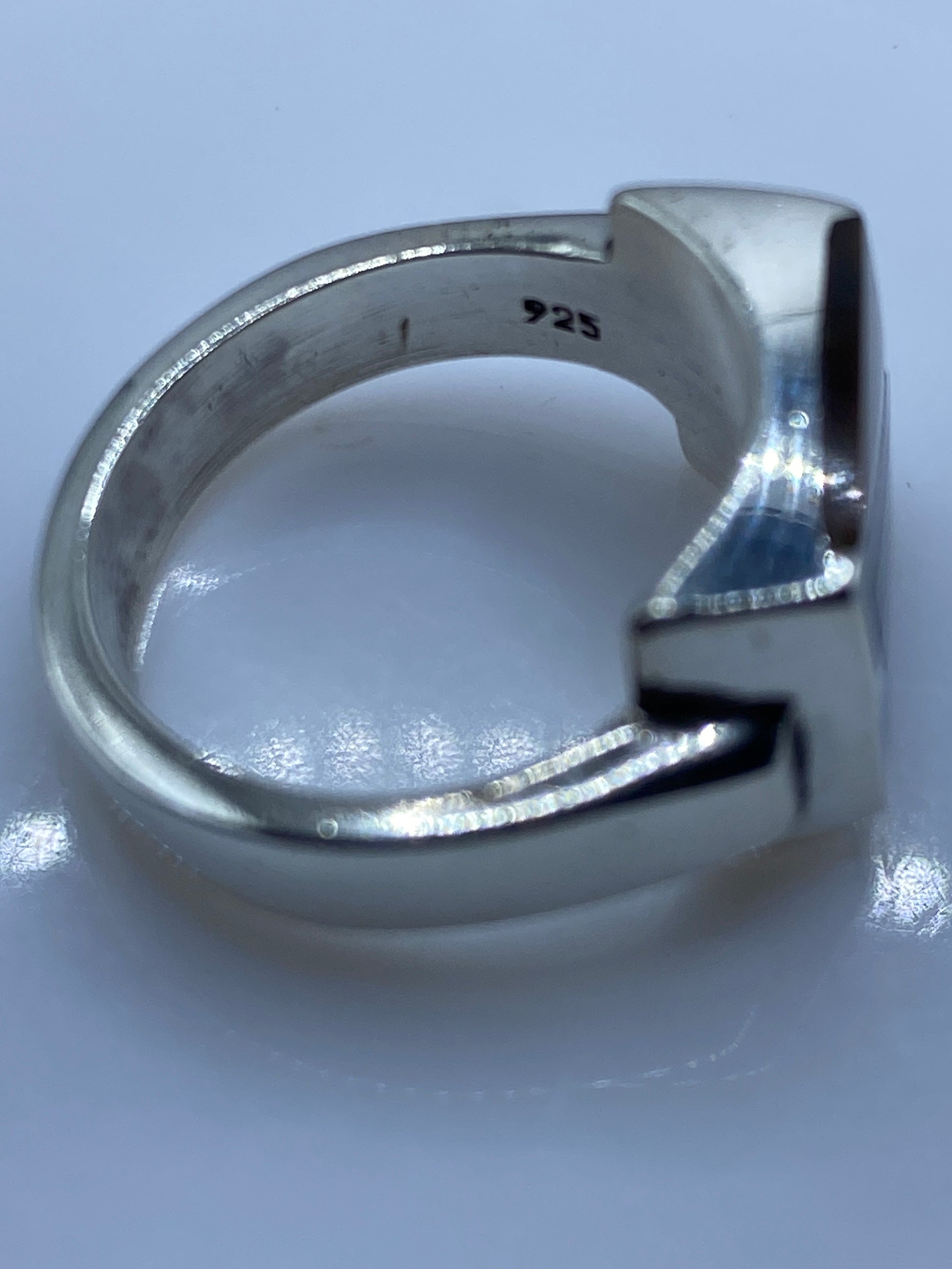 Anillo de Plata Turquesa Azul Cielo — Taxco .925 — foto 5