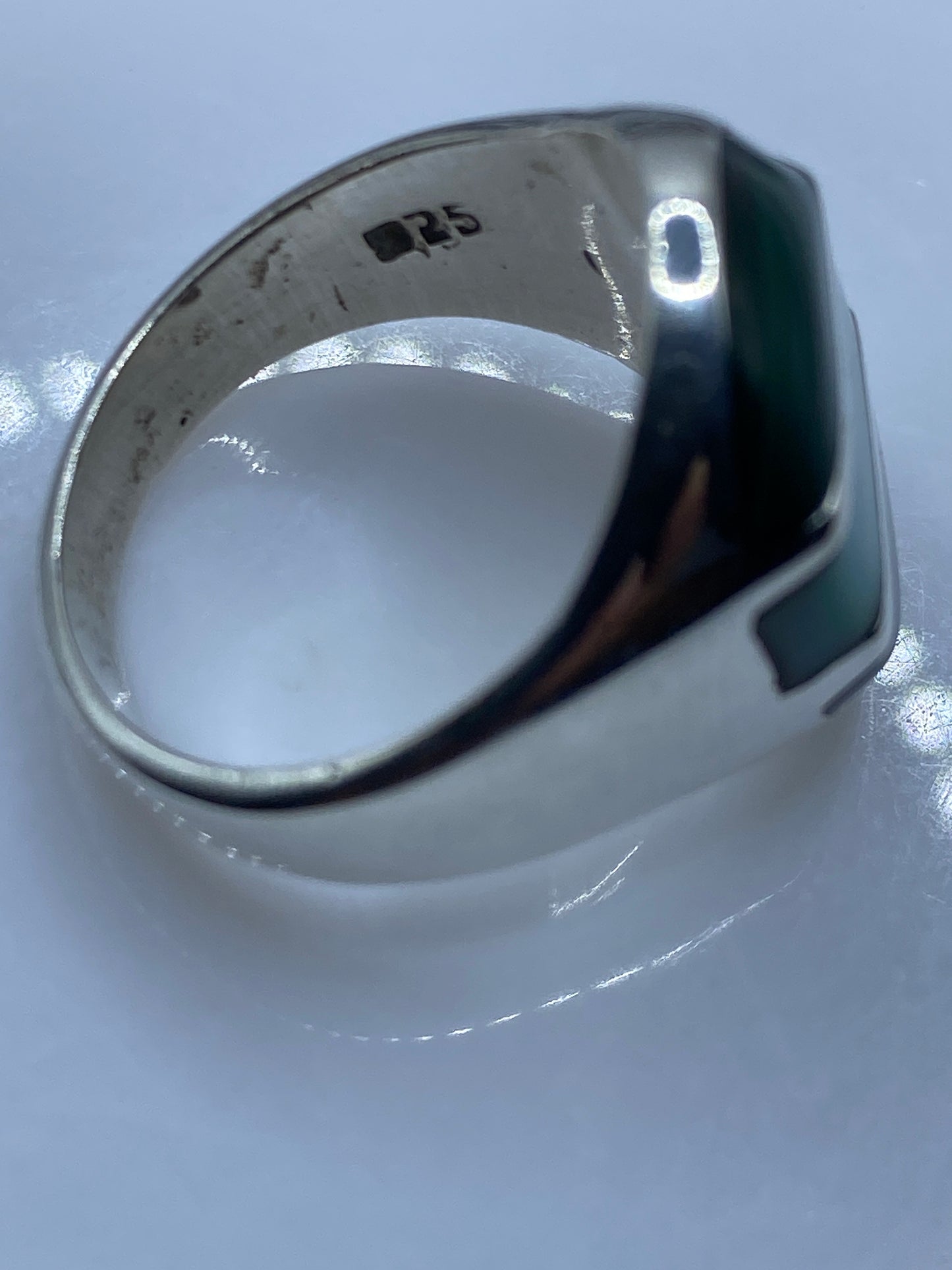 Anillo de Plata con Malaquita Verde — Taxco .925 — foto 5