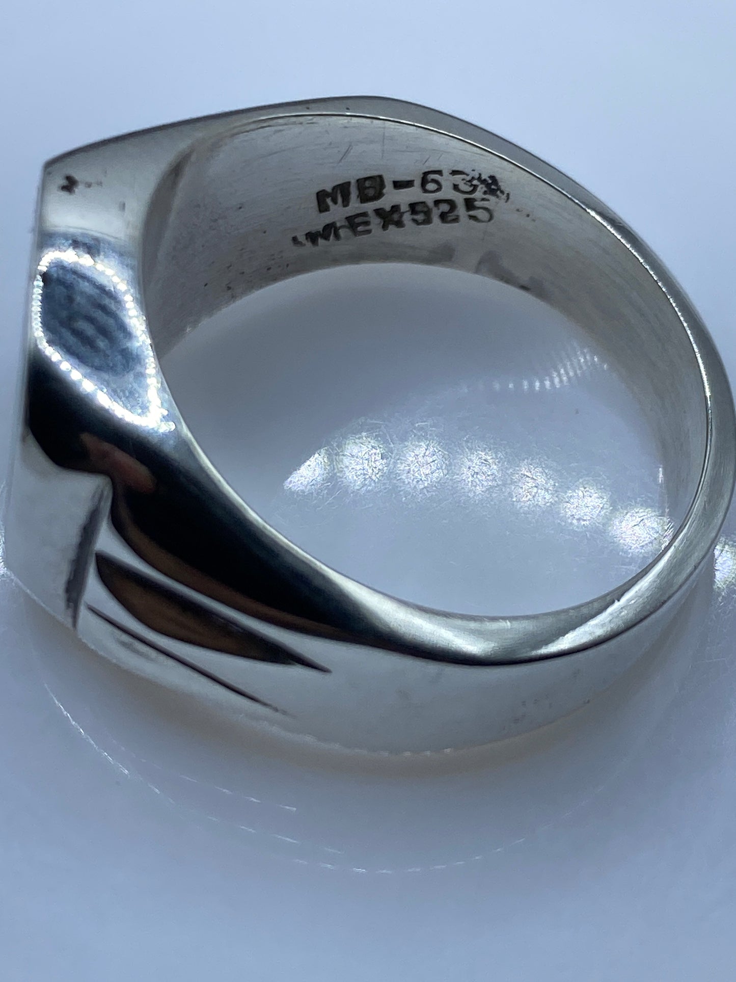Anillo de Malaquita en Plata .925 — Taxco Unisex — foto 5