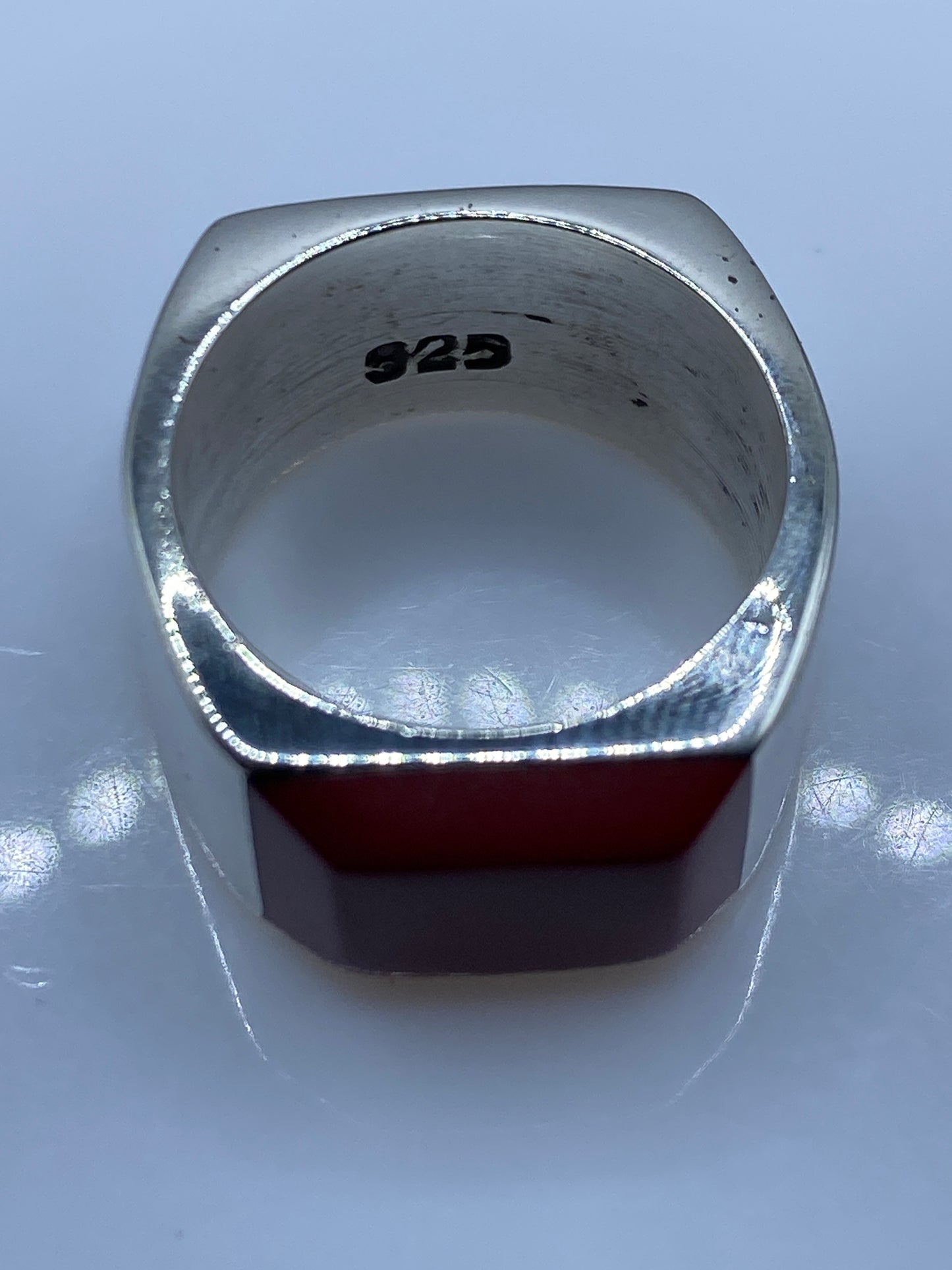 Anillo de Plata con Piedra Roja — Taxco .925 — foto 5