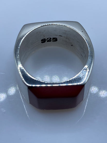 Anillo de Plata con Piedra Roja — Taxco .925 — foto 5