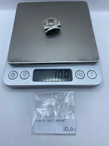 Anillo de Plata con Malaquita Verde — Taxco .925 — foto 6