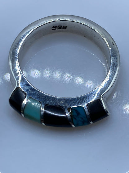 Anillo de Plata Turquesa Azul Cielo — Taxco .925 — foto 5