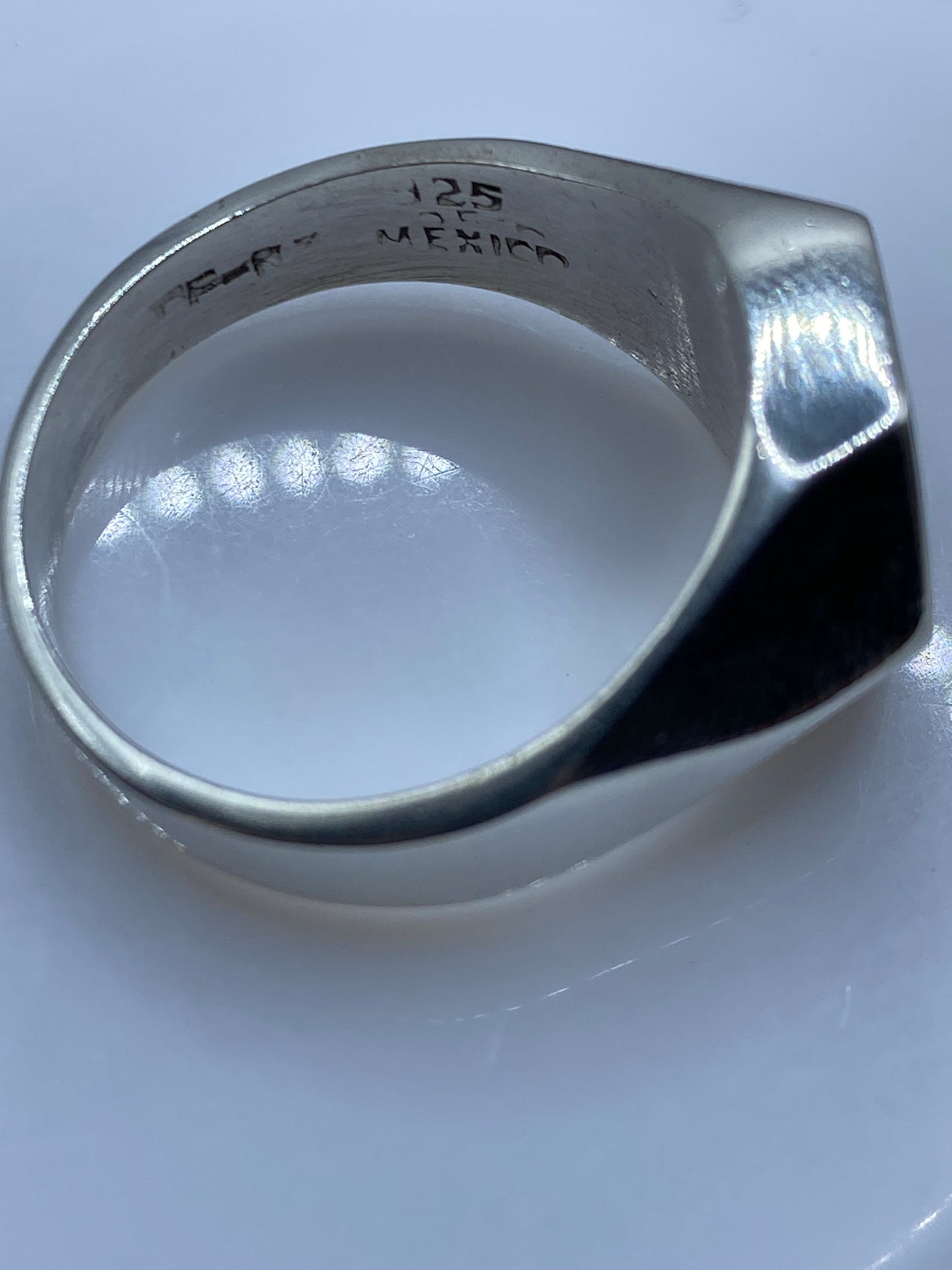 Anillo Sello de Plata .925 con Piedra — Taxco — foto 5
