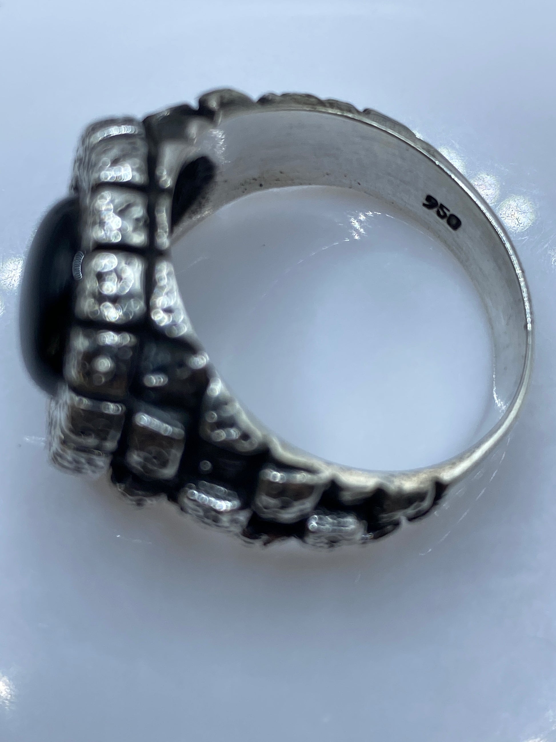 Anillo de Plata .950 con Ónix Negro — Taxco — foto 5