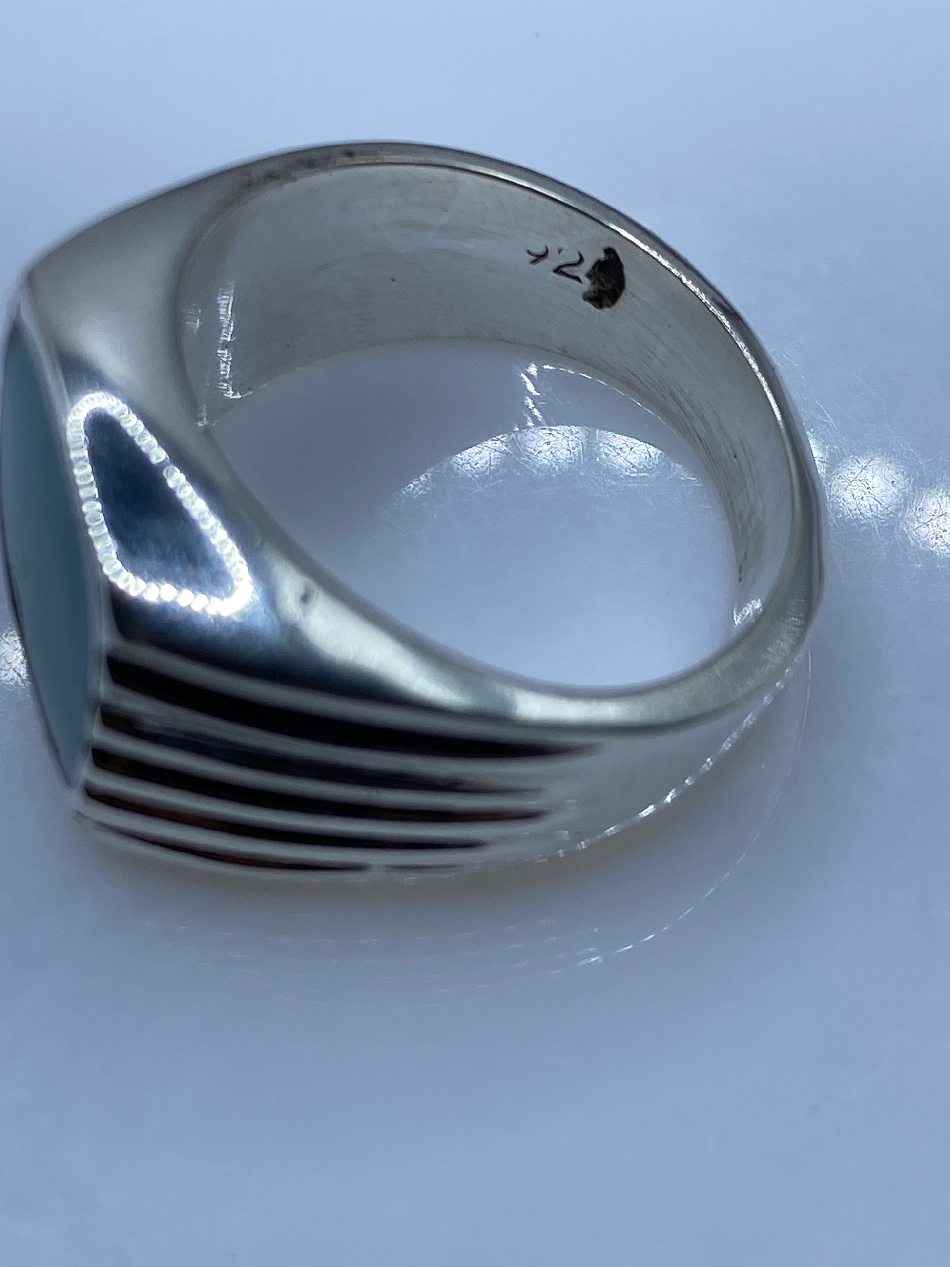 Anillo de Plata Turquesa Azul Cielo — Taxco .925 — foto 5