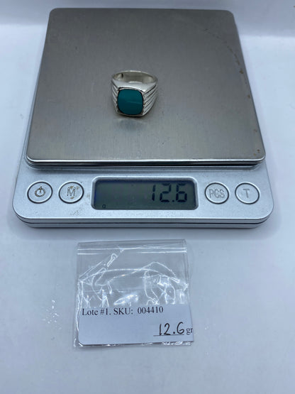 Anillo de Plata Turquesa Azul Cielo — Taxco .925 — foto 6