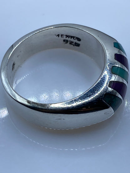 Anillo de Plata Turquesa Azul Cielo — Taxco .925 — foto 5