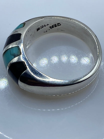 Anillo de Plata Turquesa Azul Cielo — Taxco .925 — foto 5