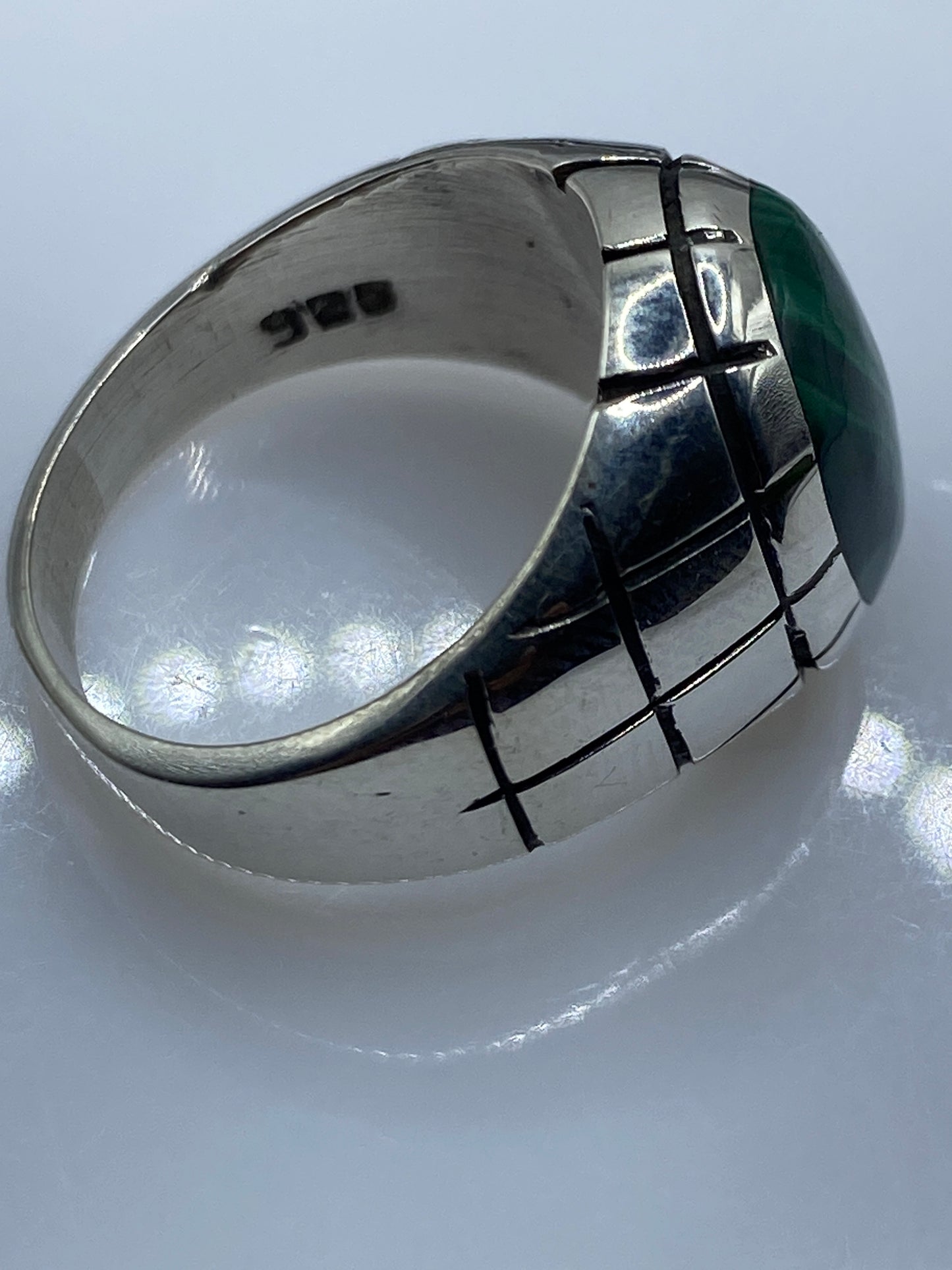 Anillo de Plata .925 con Malaquita Verde — Taxco — foto 5