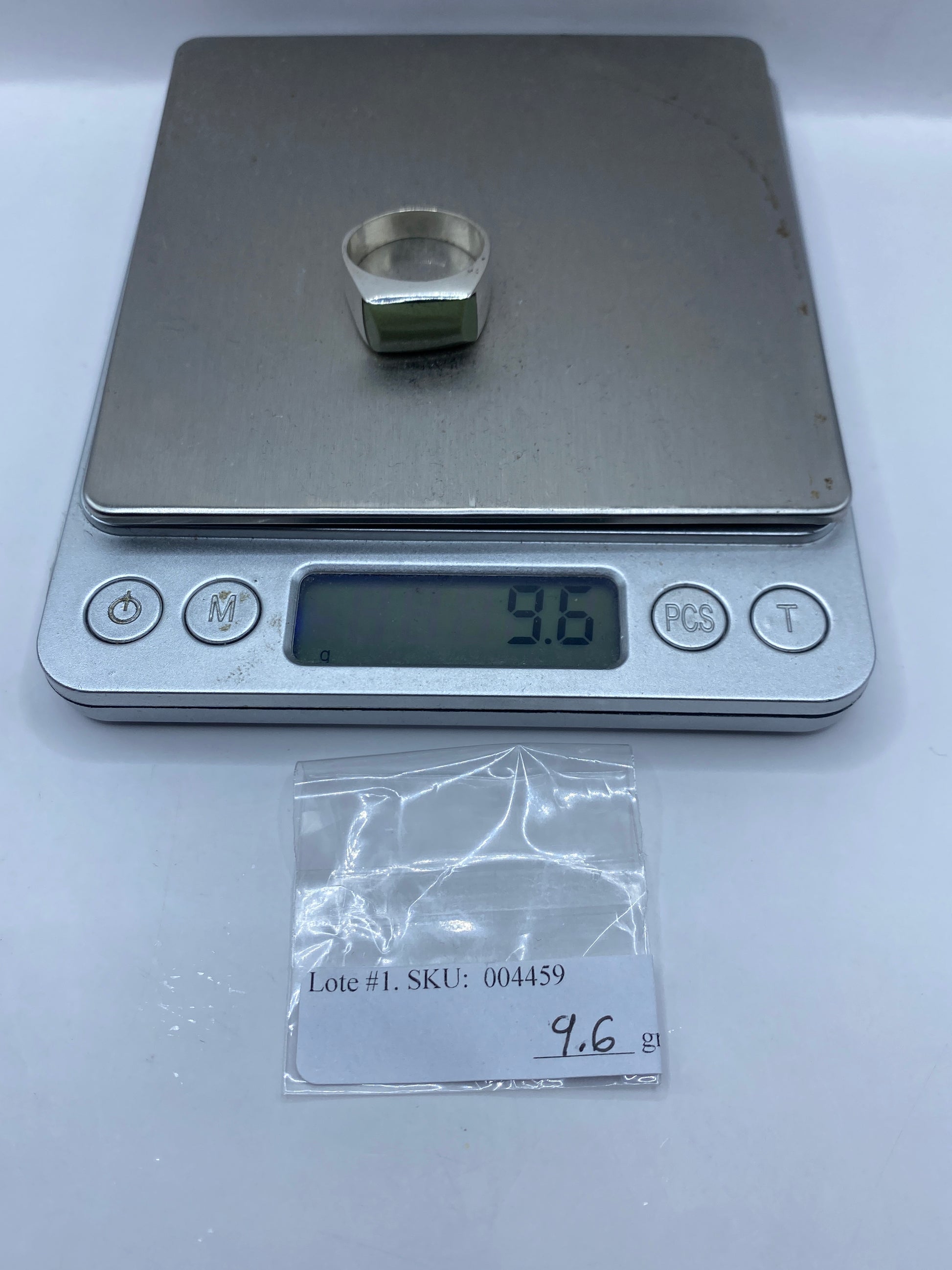 Anillo de Plata con Piedra Verde Olivo — Taxco .925 — foto 6