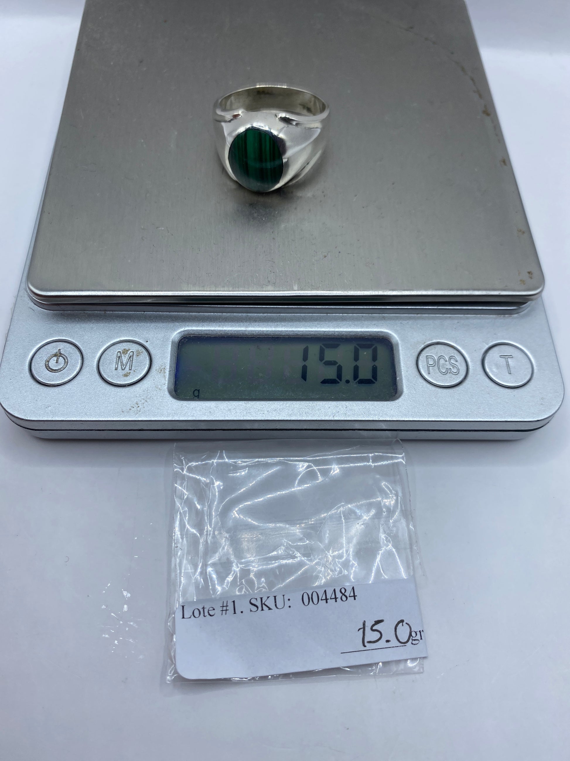 Anillo de Plata Malaquita Verde — Taxco .925 — foto 6