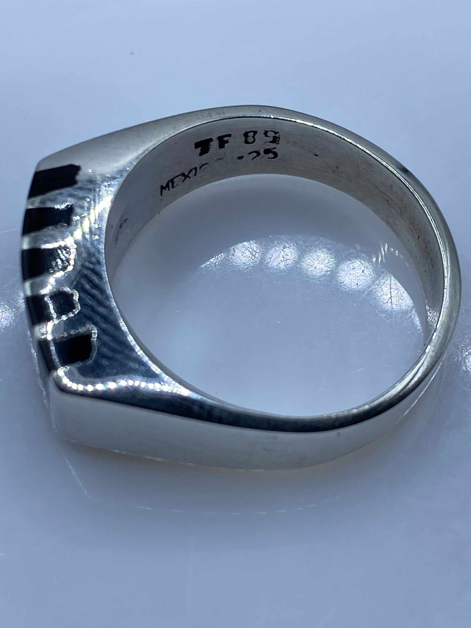 Anillo de Plata con Ónix Negro — Taxco .925 Unisex — foto 5
