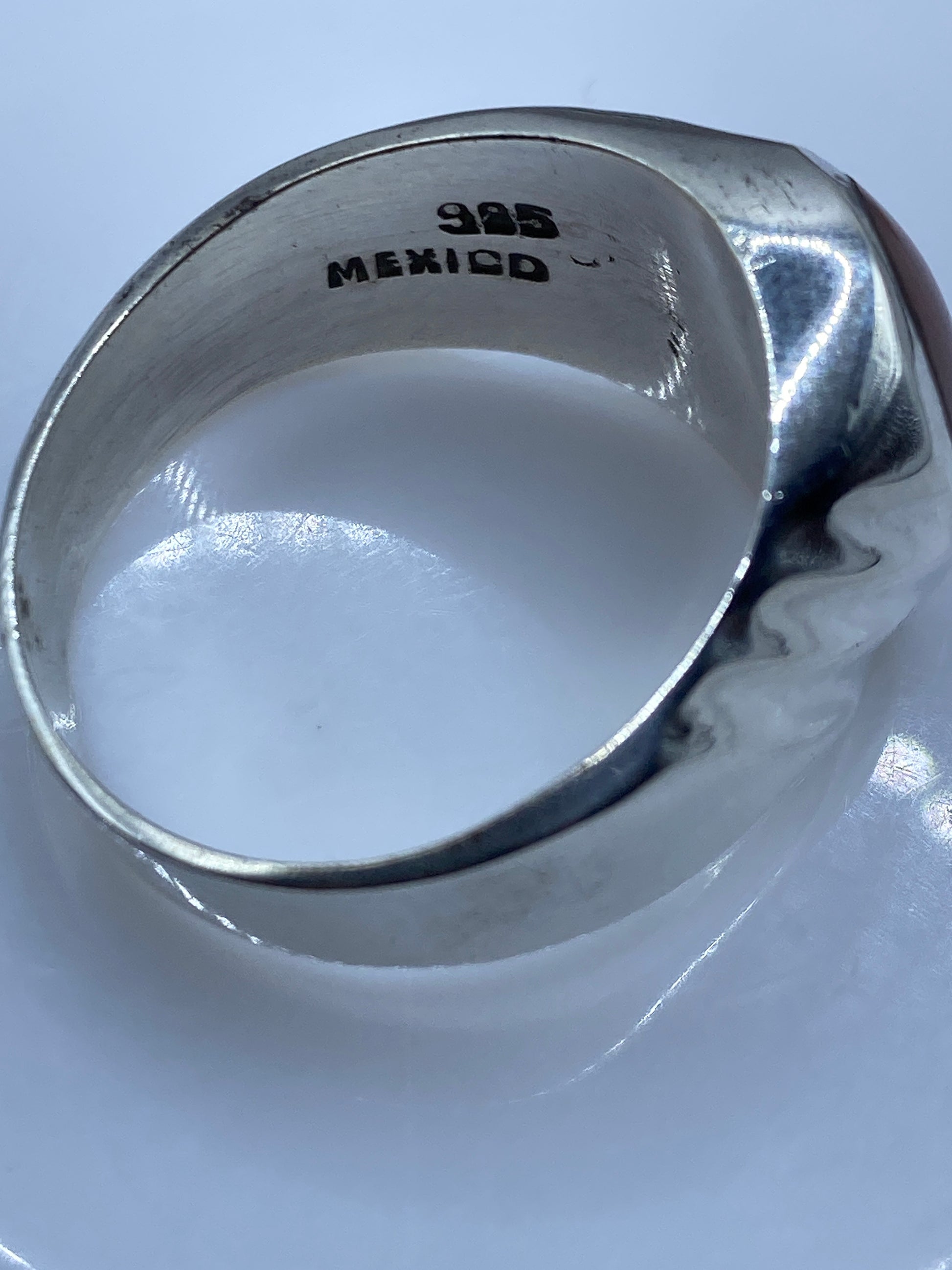 Anillo de Plata Masivo con Piedra — Taxco .925 Talla 13 — foto 5