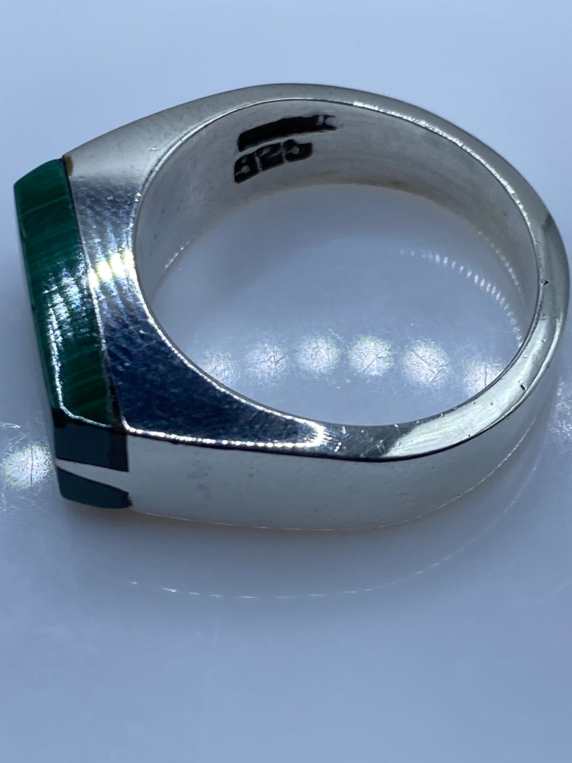 Anillo de Plata con Turquesa Verde — Taxco .925 — foto 5