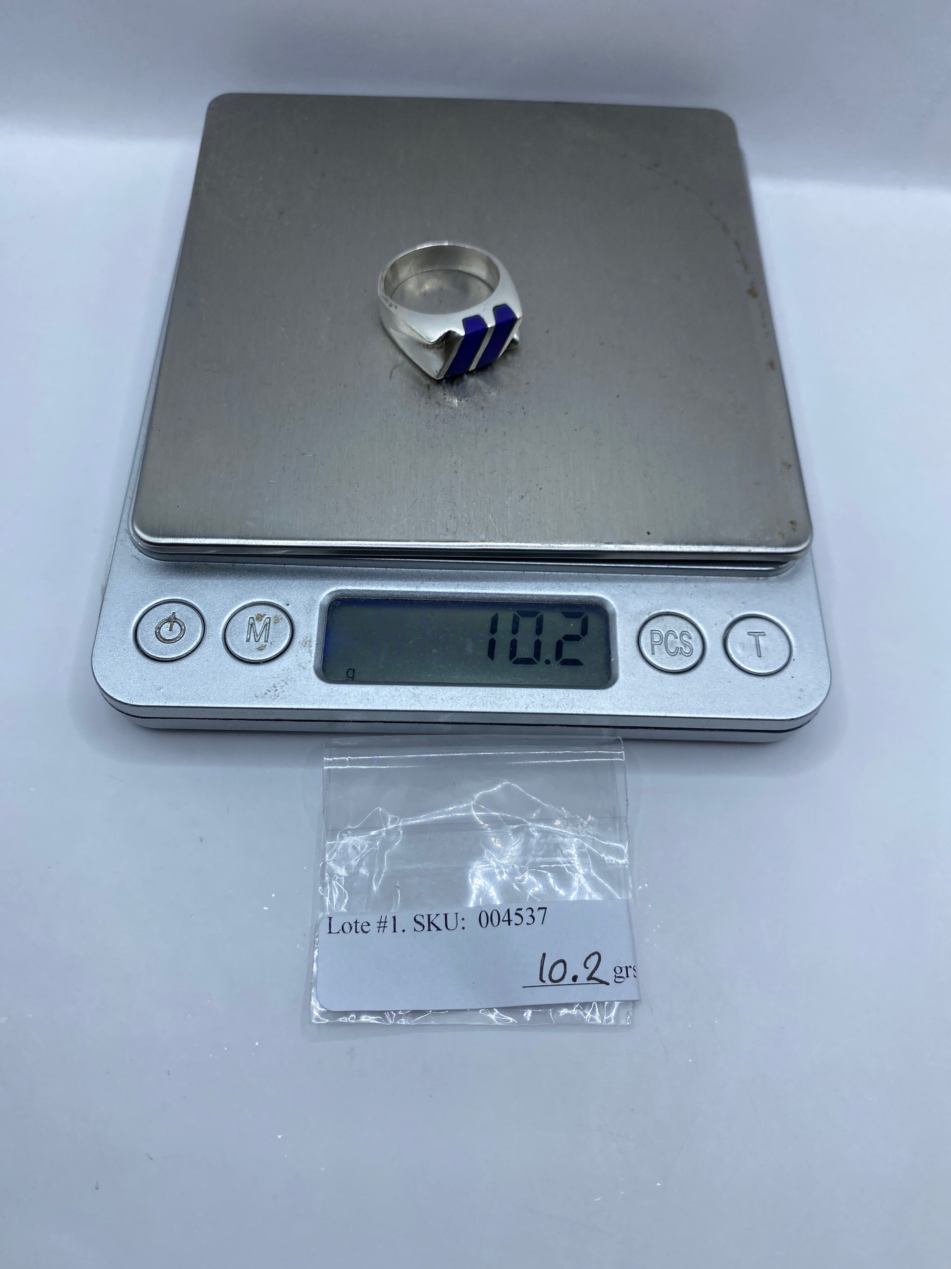 Anillo de Plata con Piedra Azul — Taxco .925 — foto 6