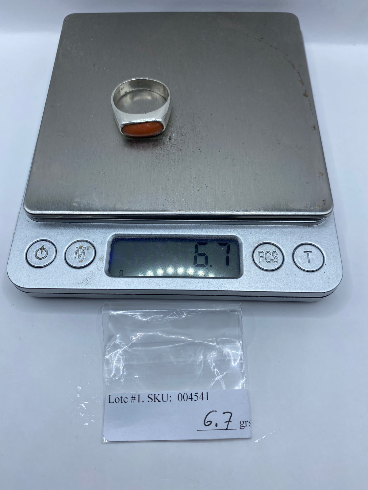 Anillo de Plata con Coral Natural — Taxco .925 — foto 6