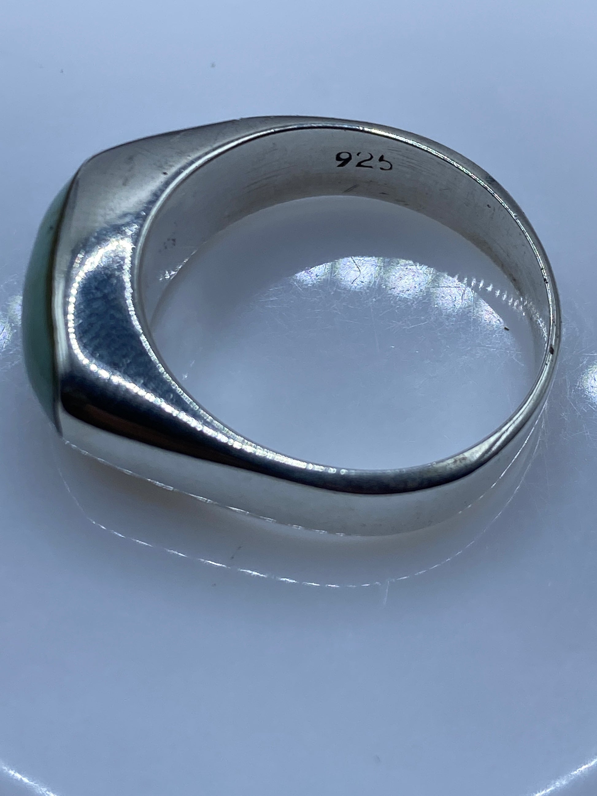 Anillo de Plata con Turquesa Azul Cielo — Taxco .925 — foto 5