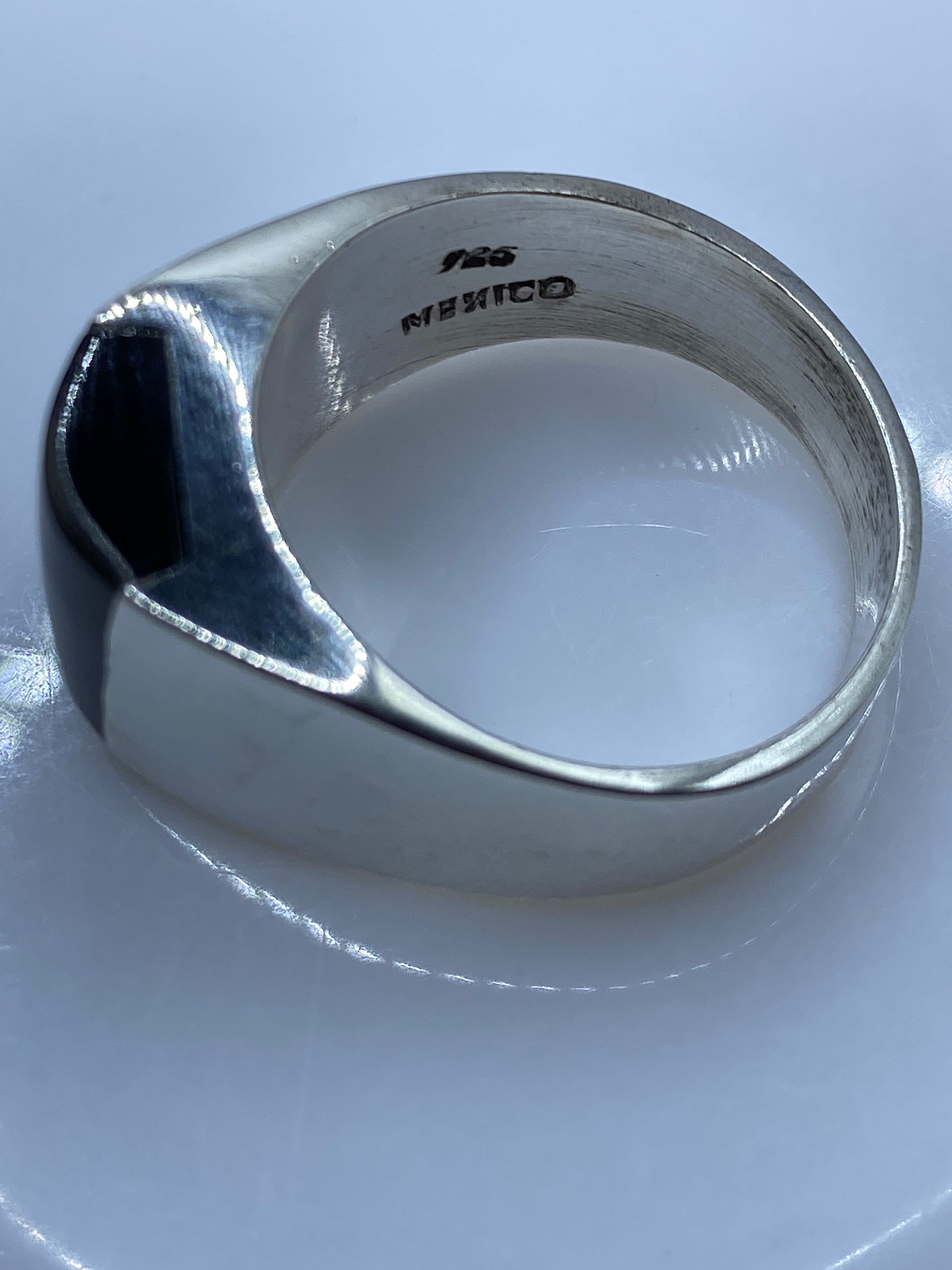 Anillo de Plata Ónix Negro Masivo — Taxco .925 — foto 5