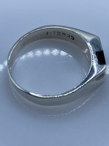 Anillo de Plata con Ónix Negro — Taxco .925 — foto 5