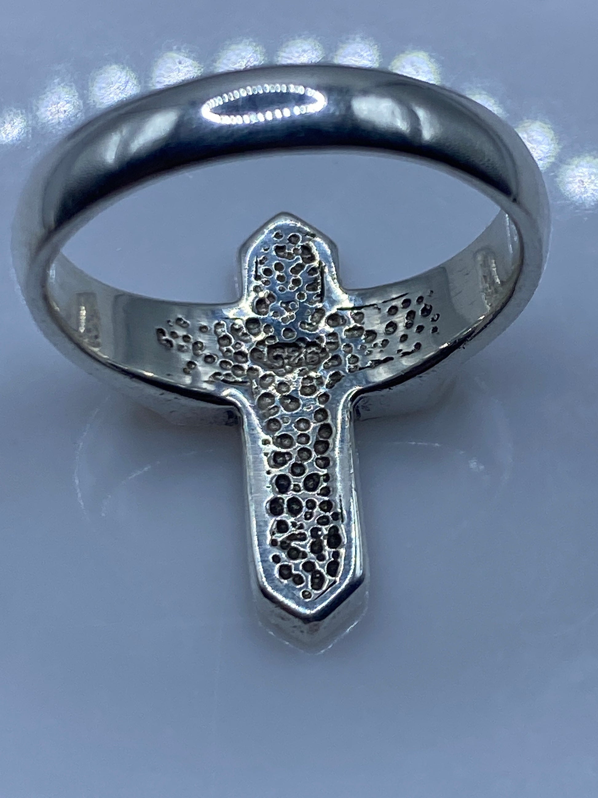 Anillo Cruz de Plata con Piedras — Taxco .925 — foto 5