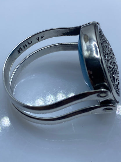 Anillo de Plata Turquesa Prehispánico — Taxco .925 — foto 5