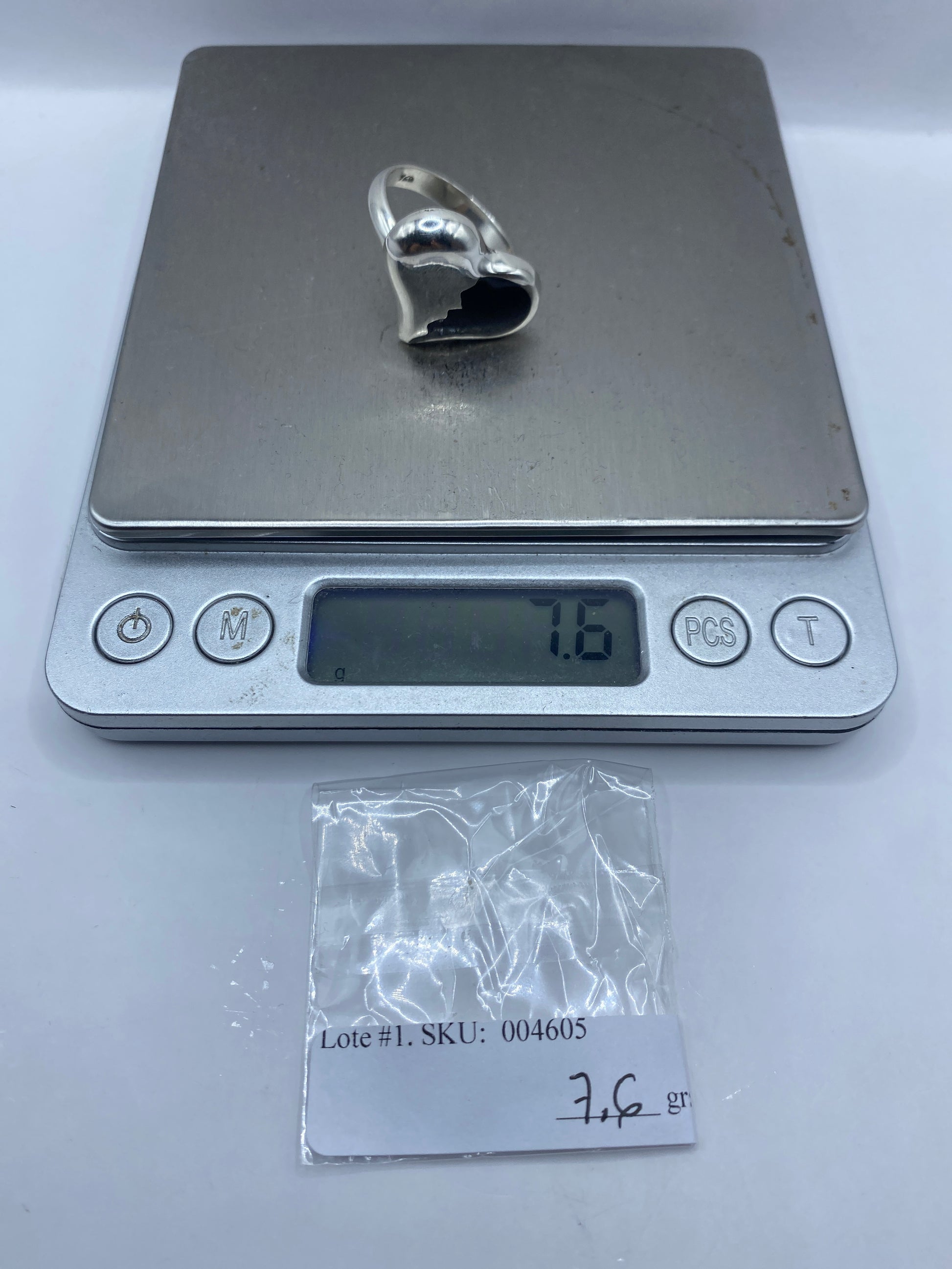 Anillo de Plata Ajustable con Ónix Negro — Taxco .925 — foto 6