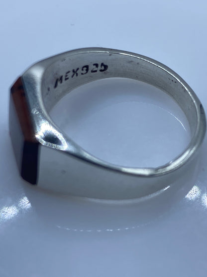 Anillo de Plata Solitario con Piedra Café — Taxco .925 — foto 5