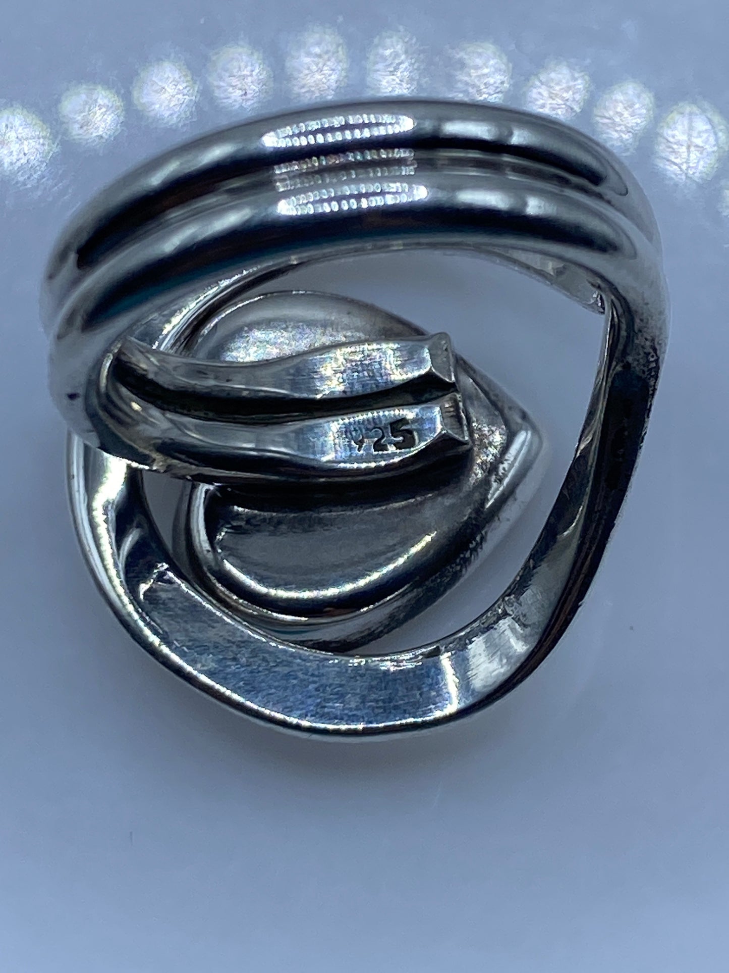Anillo de Plata con Turquesa Azul Cielo — Taxco .925 — foto 5