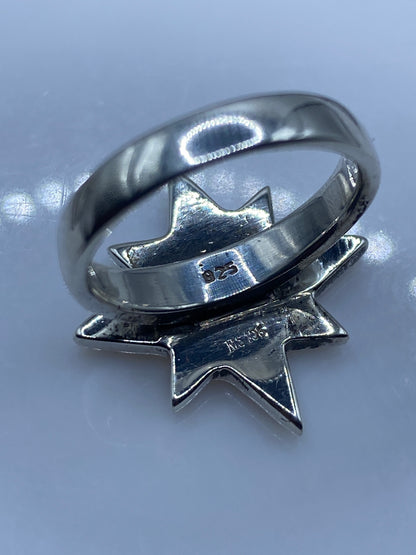 Anillo Estrella de Plata con Piedras Multicolor — Taxco .925 — foto 5